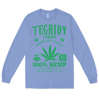 Colony Blue tegridy farms Long Sleeve Tee - linhVisuals