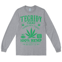 Heather Grey tegridy farms Long Sleeve Tee - linhVisuals