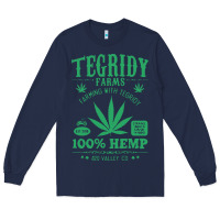 Navy tegridy farms Long Sleeve Tee - linhVisuals