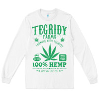 White tegridy farms Long Sleeve Tee - linhVisuals