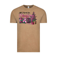 Vintage Coffee all i want for christmas is cure Vintage Tee - FaDigitalArtStudio