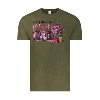 Vintage Olive all i want for christmas is cure Vintage Tee - FaDigitalArtStudio