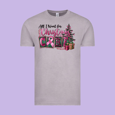 All I Want For Christmas Is Cure Vintage Tee Designed By Fadigitalartstudio