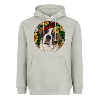 Moon Dust Christmas St. Bernard Heavyweight Hoodie - RanaPortraitStore