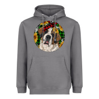 Storm Christmas St. Bernard Heavyweight Hoodie - RanaPortraitStore