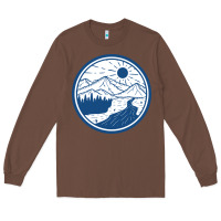 Chestnut River Mountain Badge Long Sleeve Tee - linhVisuals