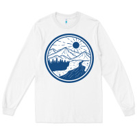 White River Mountain Badge Long Sleeve Tee - linhVisuals