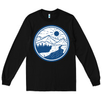 Black River Mountain Badge Long Sleeve Tee - linhVisuals