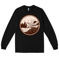 Black River Forest Brown Long Sleeve Tee - linhVisuals