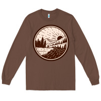 Chestnut River Forest Brown Long Sleeve Tee - linhVisuals