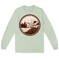 Matcha River Forest Brown Long Sleeve Tee - linhVisuals