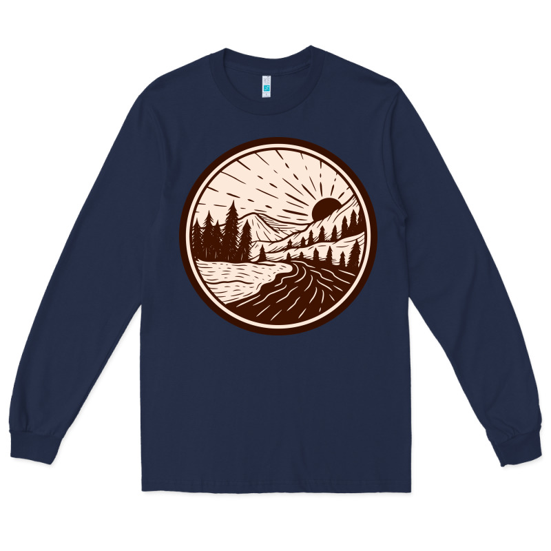 River Forest Brown Long Sleeve Tee by linhVisuals | Teevron