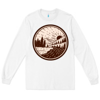 White River Forest Brown Long Sleeve Tee - linhVisuals