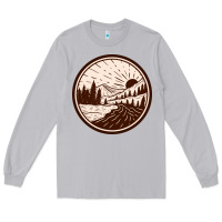 Moon Dust River Forest Brown Long Sleeve Tee - linhVisuals