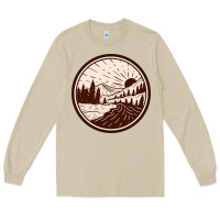 Mushroom River Forest Brown Long Sleeve Tee - linhVisuals