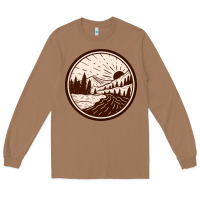 Toasted Coconut River Forest Brown Long Sleeve Tee - linhVisuals