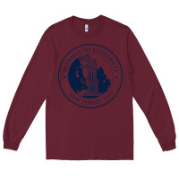 Burgundy monmouth university Long Sleeve Tee - linhVisuals