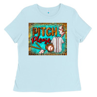 Baby Blue pitch please mouse pad Ladies Tee - BundleAndBundleShop