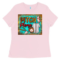 Bubblegum Pink pitch please mouse pad Ladies Tee - BundleAndBundleShop