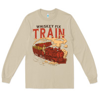 Mushroom Whiskey Train Long Sleeve Tee - linhVisuals