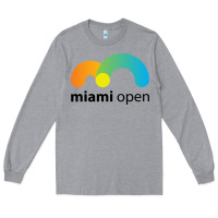 Heather Grey miami open Long Sleeve Tee - linhVisuals