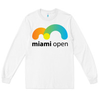 White miami open Long Sleeve Tee - linhVisuals