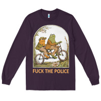 Plum Frogs And Toad Fucks The Police Long Sleeve Tee - linhVisuals