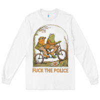 White Frogs And Toad Fucks The Police Long Sleeve Tee - linhVisuals
