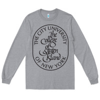 Heather Grey College Of Staten Island Long Sleeve Tee - linhVisuals