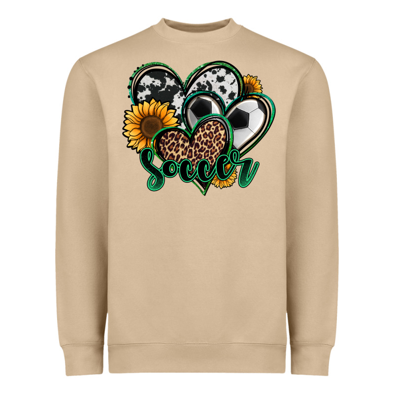 Soccer Hearts Heavyweight Sweatshirt by Jasminsmagicworld | Teevron