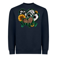 Navy soccer hearts Heavyweight Sweatshirt - Jasminsmagicworld