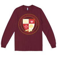 Burgundy Csu Stanislaus Long Sleeve Tee - linhVisuals