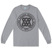 Heather Grey Eastern Virginia Medical School Long Sleeve Tee - linhVisuals