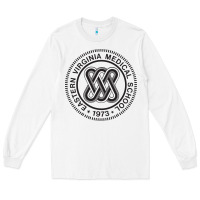 White Eastern Virginia Medical School Long Sleeve Tee - linhVisuals
