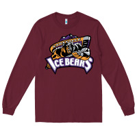 Burgundy knoxville ice bears Long Sleeve Tee - linhVisuals