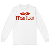 White MEAT LOAF Long Sleeve Tee - linhVisuals