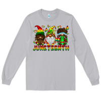 Moon Dust June Teenth Gnomes Long Sleeve Tee - CowhideDigitalArt