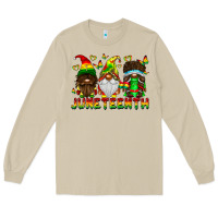 Mushroom June Teenth Gnomes Long Sleeve Tee - CowhideDigitalArt