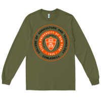 Army Green Suny Cobleskill Long Sleeve Tee - linhVisuals