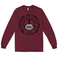 Burgundy Suny Cortland Long Sleeve Tee - linhVisuals