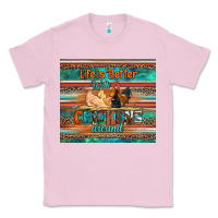Bubblegum Pink life is better with chickens around chicken coop Classic Tee - Artiststas