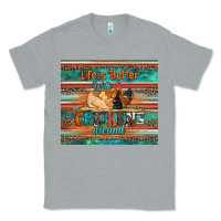 Heather Grey life is better with chickens around chicken coop Classic Tee - Artiststas