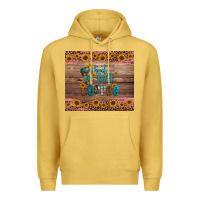 Antique Gold but first coffee Premium Hoodie - Artiststas