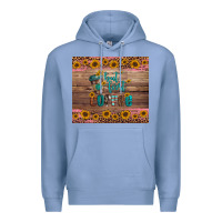 Colony Blue but first coffee Premium Hoodie - Artiststas