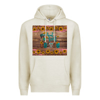 Oatmeal Heather but first coffee Premium Hoodie - Artiststas