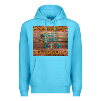 Ocean Blue but first coffee Premium Hoodie - Artiststas