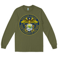 Army Green Suny Maritime Full Color Long Sleeve Tee - linhVisuals