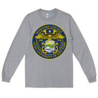 Heather Grey Suny Maritime Full Color Long Sleeve Tee - linhVisuals