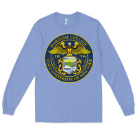 Colony Blue Suny Maritime Full Color Long Sleeve Tee - linhVisuals