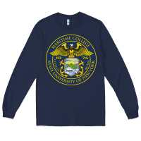 Navy Suny Maritime Full Color Long Sleeve Tee - linhVisuals